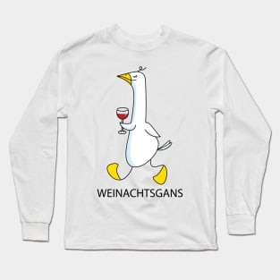 Christmas goose with wine Long Sleeve T-Shirt